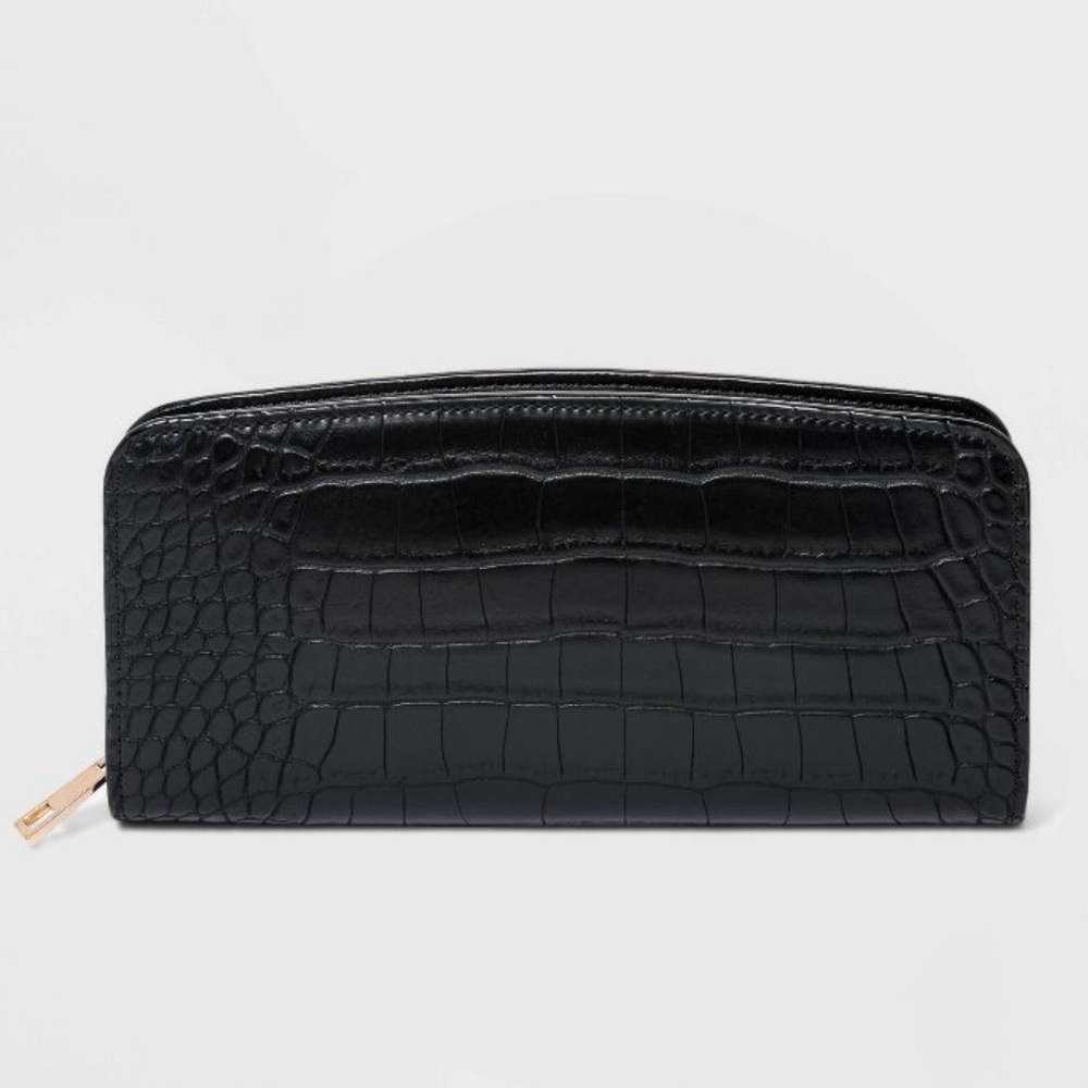 Women’s Zip Wallet - A New Day Black